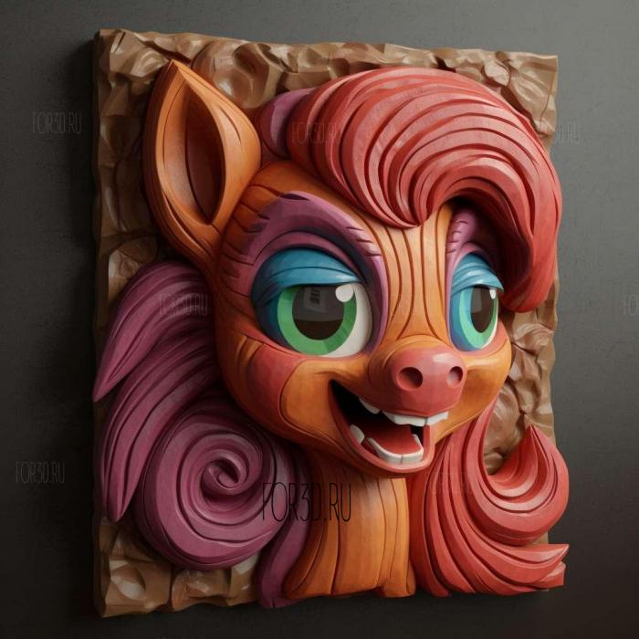Gummi from My Little Pony Friendship is a Miracle 2 stl model for CNC