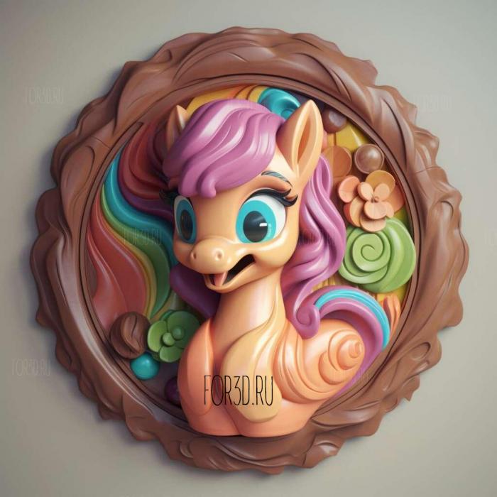 Gummi from My Little Pony Friendship is a Miracle 3 stl model for CNC