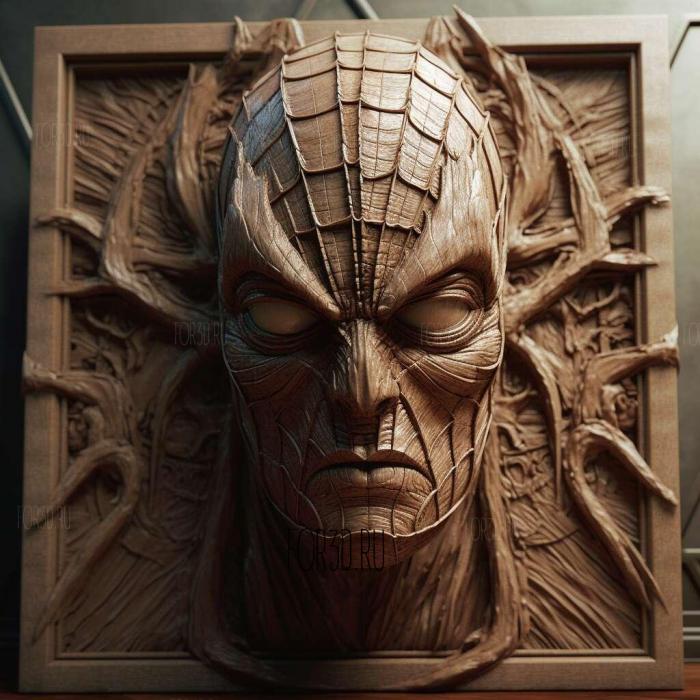 stl Spider Man 3 The Enemy in Reflection movie 2 stl model for CNC