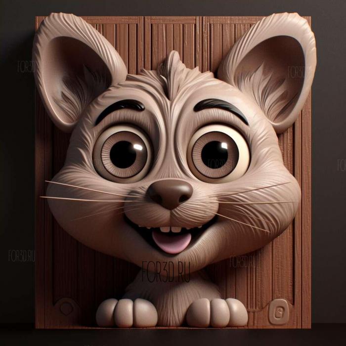 stl Talking Tom Shorts series 4 stl model for CNC