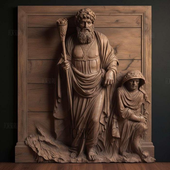 Oedipus the King Sophocles 429 BC 1 stl model for CNC