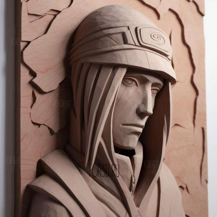 st Itachi Uchiha FROM Naruto manga and Anime 2 stl model for CNC