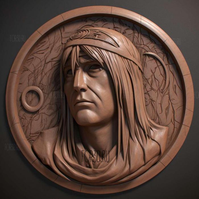 st Itachi Uchiha FROM Naruto manga and Anime 3 stl model for CNC