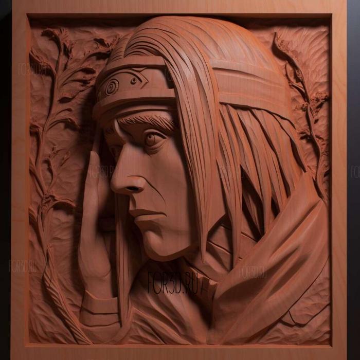st Itachi Uchiha FROM Naruto manga and Anime 4 stl model for CNC