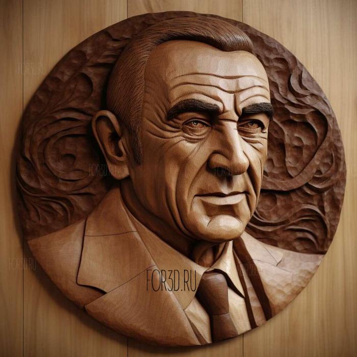 st James Bond Doctor Know Sean Connery 1 stl model for CNC