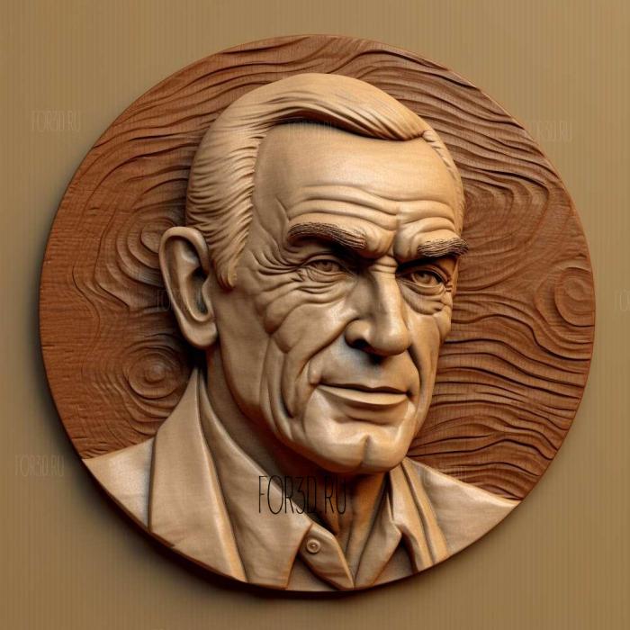 st James Bond Doctor Know Sean Connery 2 stl model for CNC