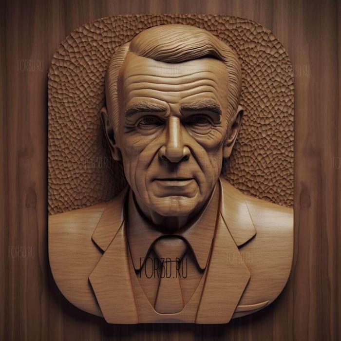 st James Bond Doctor Know Sean Connery 4 stl model for CNC