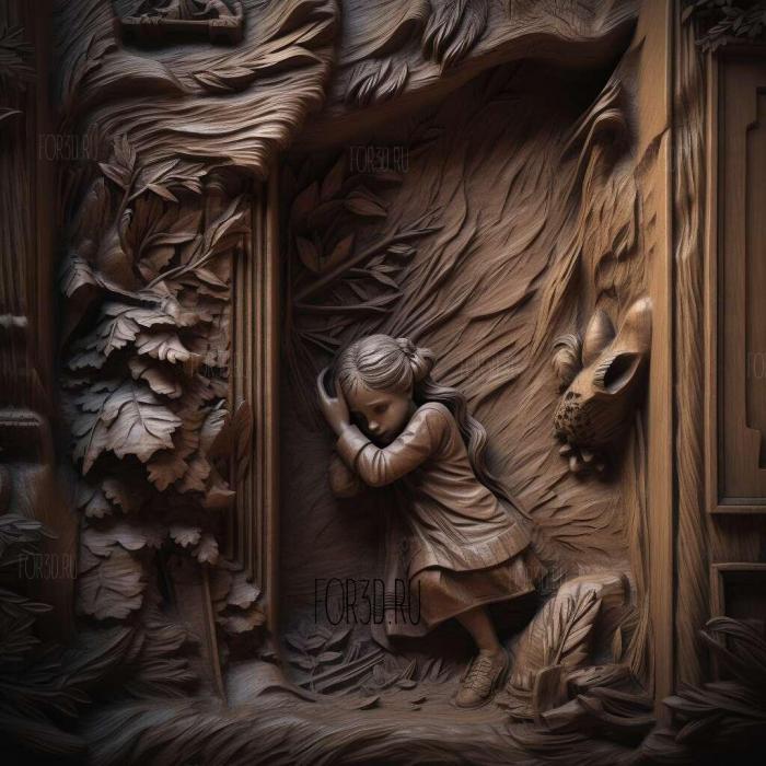 Hide and seek movie 4 stl model for CNC