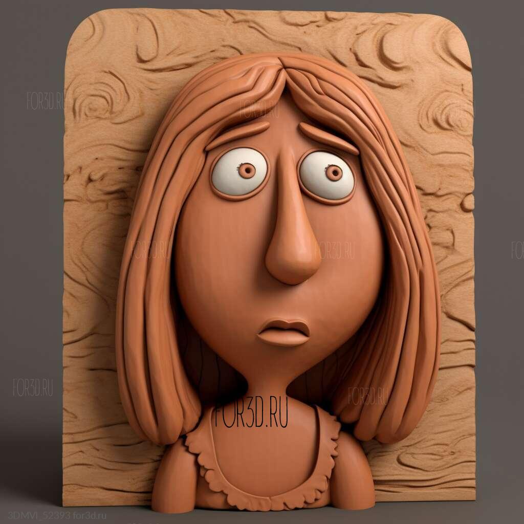 Lois Griffin Family Guy 2 | 3d stl model for CNC