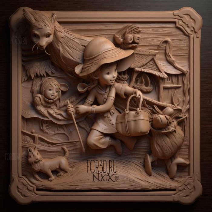 Majo no takkybin Kikis Delivery Service movie 3 stl model for CNC