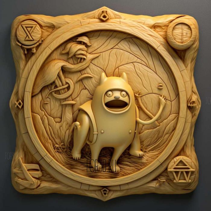 Adventure Time with Finn Jake TV series 3 stl model for CNC