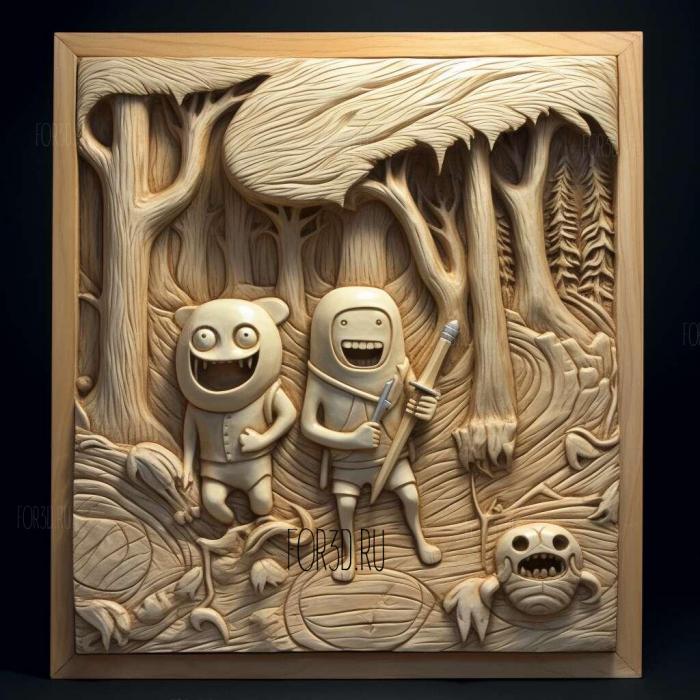 Adventure Time with Finn Jake TV series 4 stl model for CNC