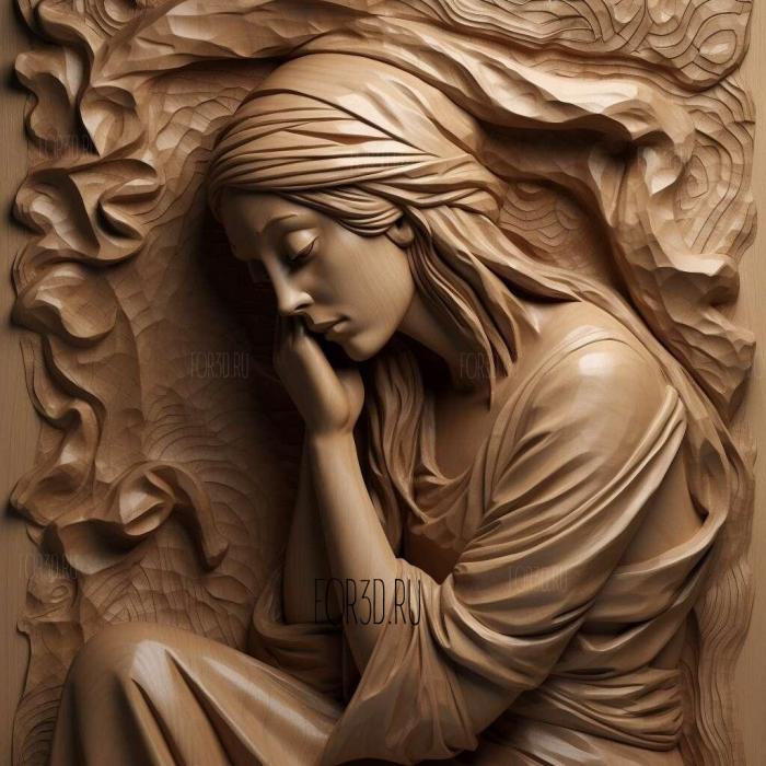 stl True Women series 1 stl model for CNC