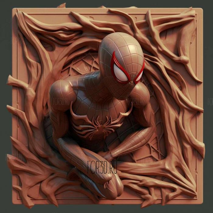 Marvels Spider Man Miles Morales 1 stl model for CNC