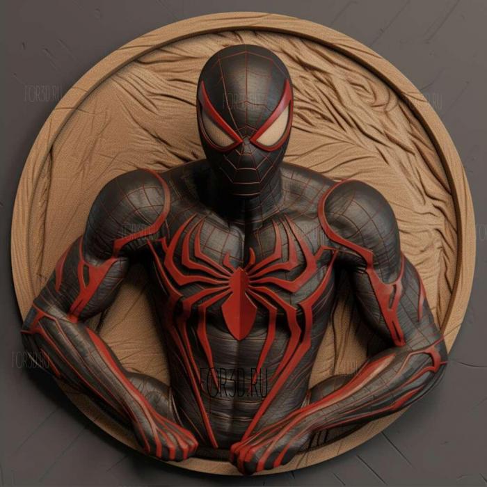 Marvels Spider Man Miles Morales 3 3d stl модель для ЧПУ