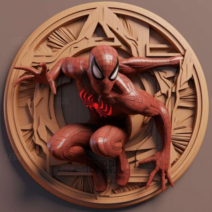 Marvels Spider Man Miles Morales 4 3d stl модель для ЧПУ