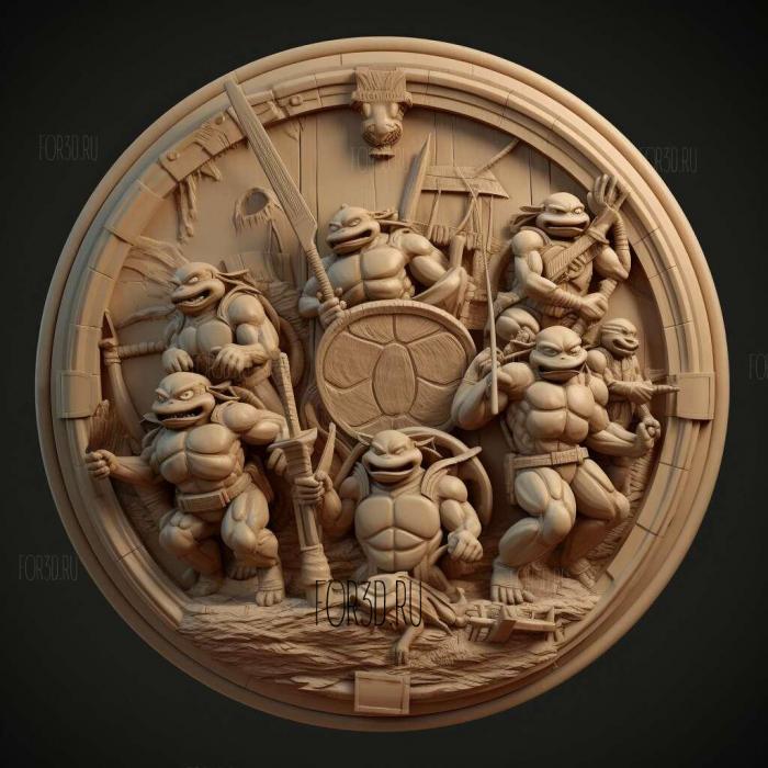 Teenage Mutant Ninja Turtles III Radical Rescue 1 stl model for CNC