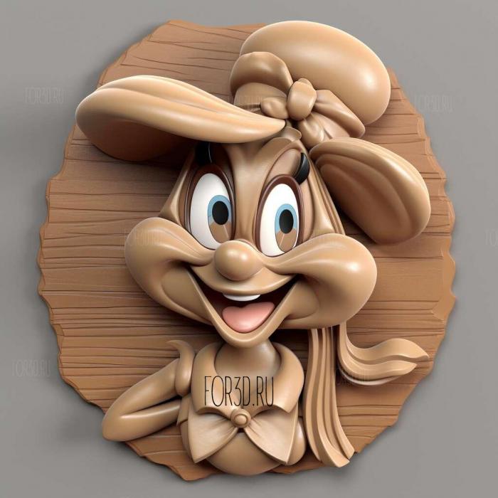 st Penelope from Looney Tunes 3 stl model for CNC
