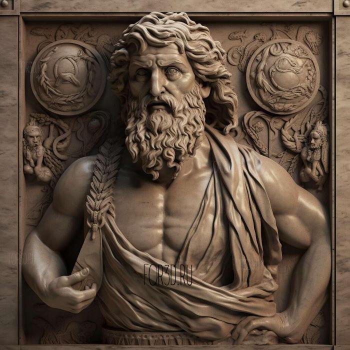 Odyssey Homer VIII century BC 1 stl model for CNC