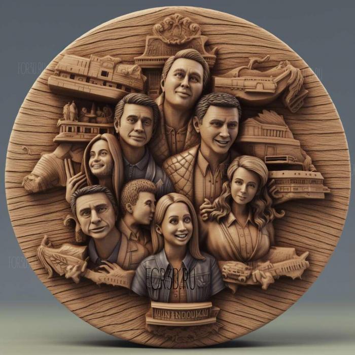 Friends TV series 2 stl model for CNC