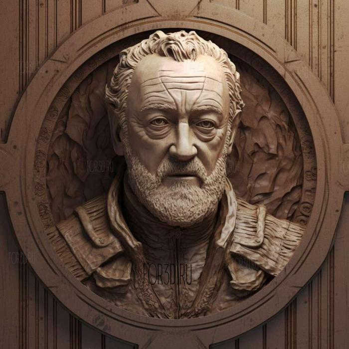 Davos Seaworth from Game of Thrones 1 stl model for CNC