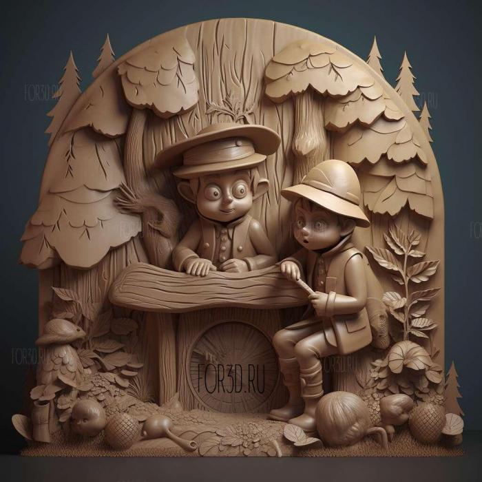 Over the Garden Wall TV series 1 stl model for CNC