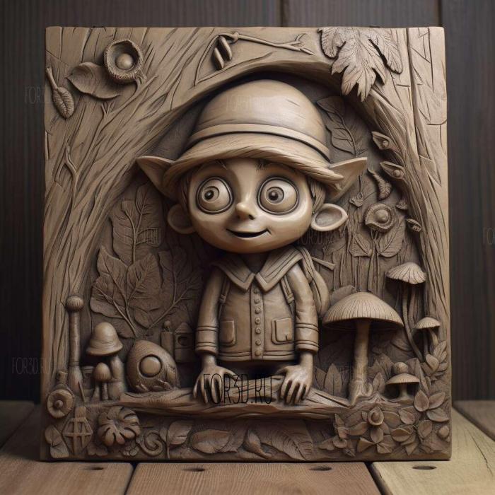 Over the Garden Wall TV series 3 stl model for CNC