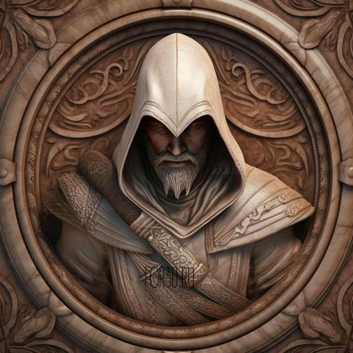 Ezio Auditore da Firenze Assassins Creed series 4 stl model for CNC