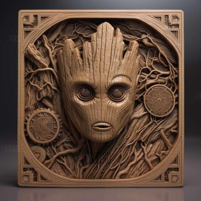 Guardians of the Galaxy Part 2 movie 1 stl model for CNC