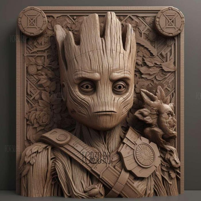 Guardians of the Galaxy Part 2 movie 2 stl model for CNC