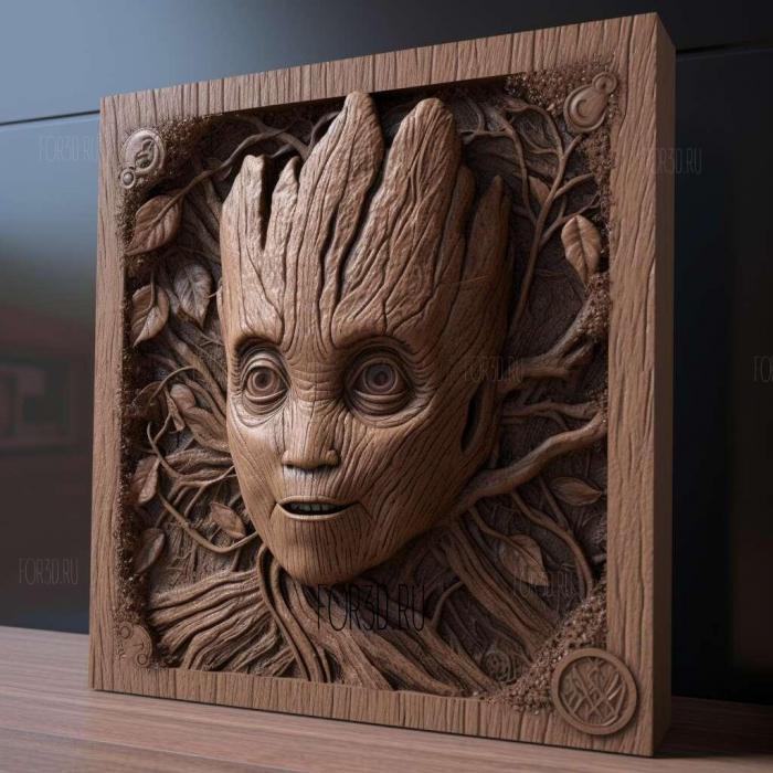Guardians of the Galaxy Part 2 movie 3 stl model for CNC