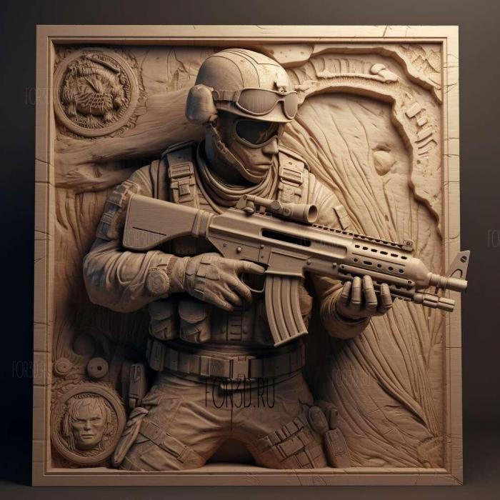 Call of Duty Black Ops Escalation 2 3d stl модель для ЧПУ