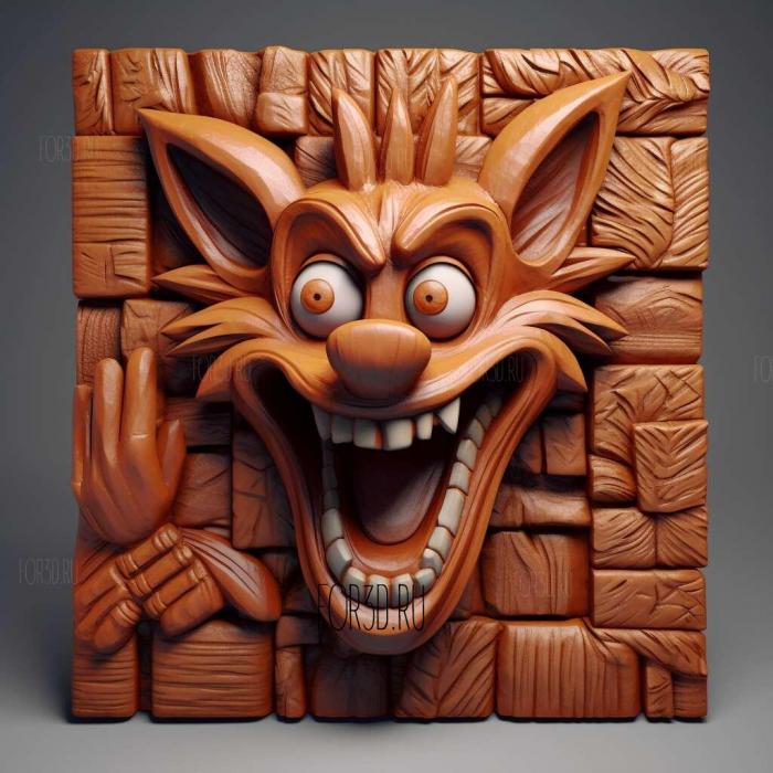 Crash Bandicoot N Sane Trilogy 4 stl model for CNC