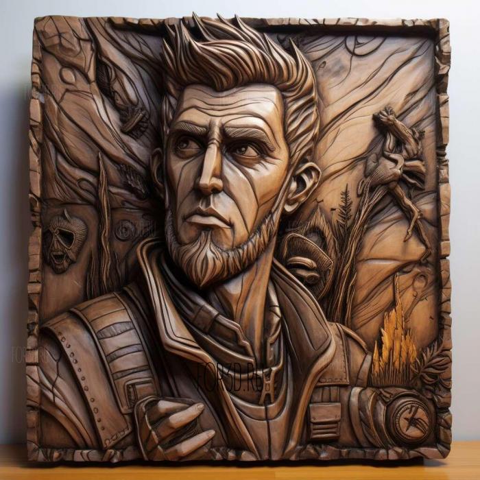 Handsome Jack from Borderlands 3 stl model for CNC