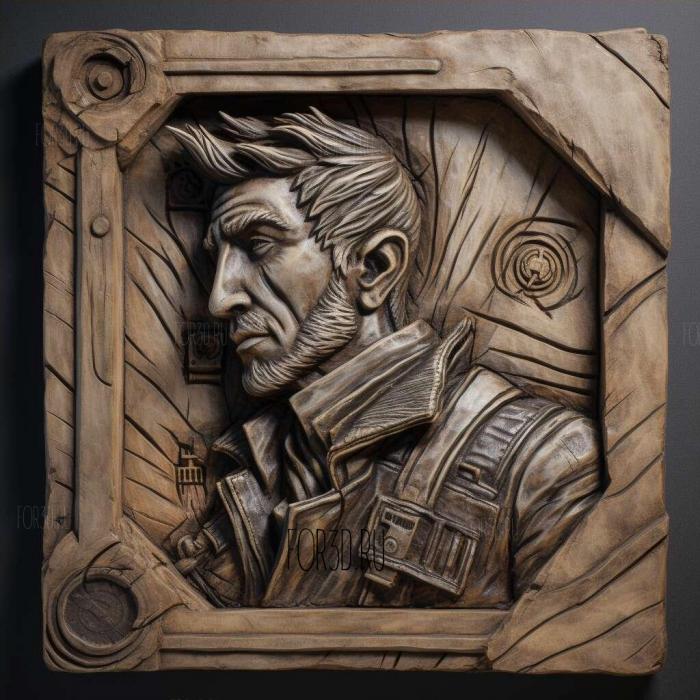 Handsome Jack from Borderlands 4 stl model for CNC