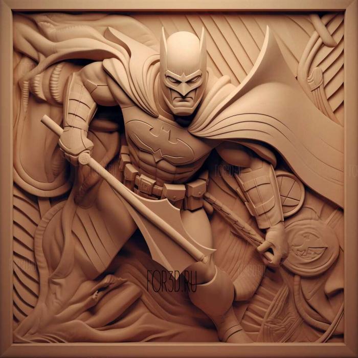 Batman The Brave and the Bold series 1 stl model for CNC