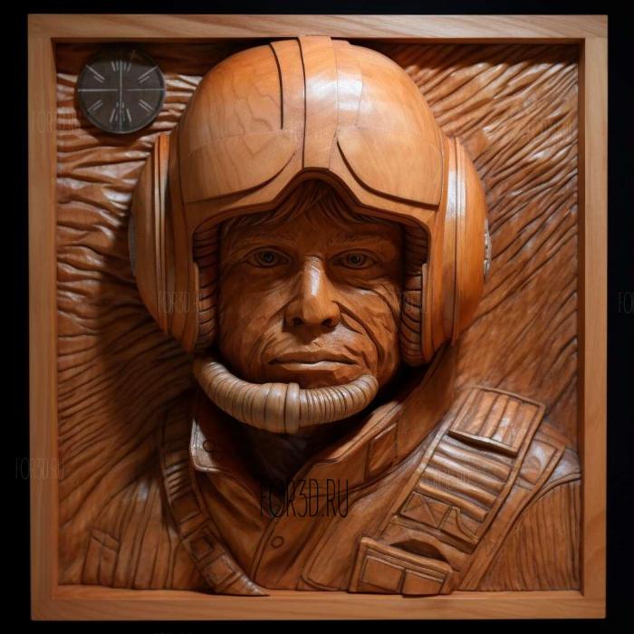 Luke Skywalker X Wing Pilot 2 3d stl модель для ЧПУ