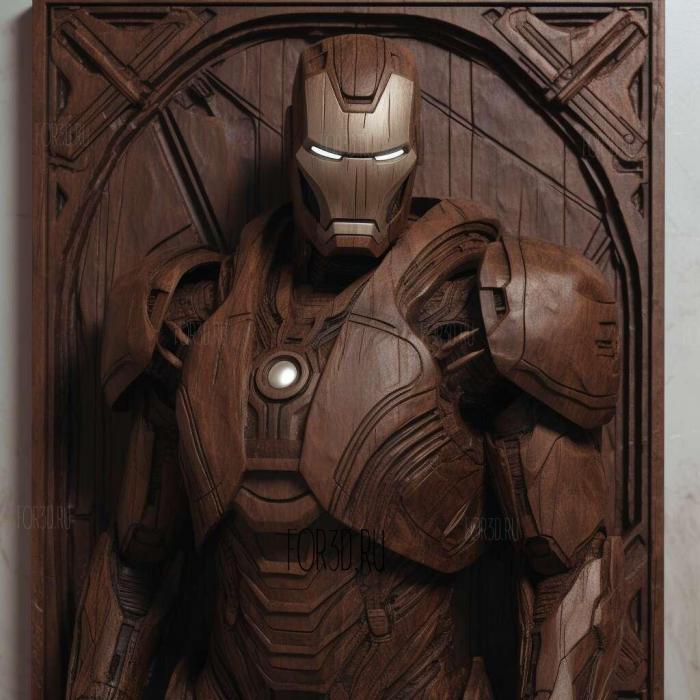 Iron Man TV series 1 stl model for CNC