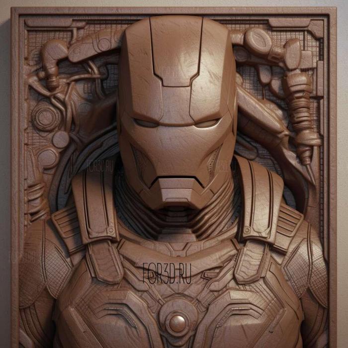 Iron Man TV series 3 stl model for CNC