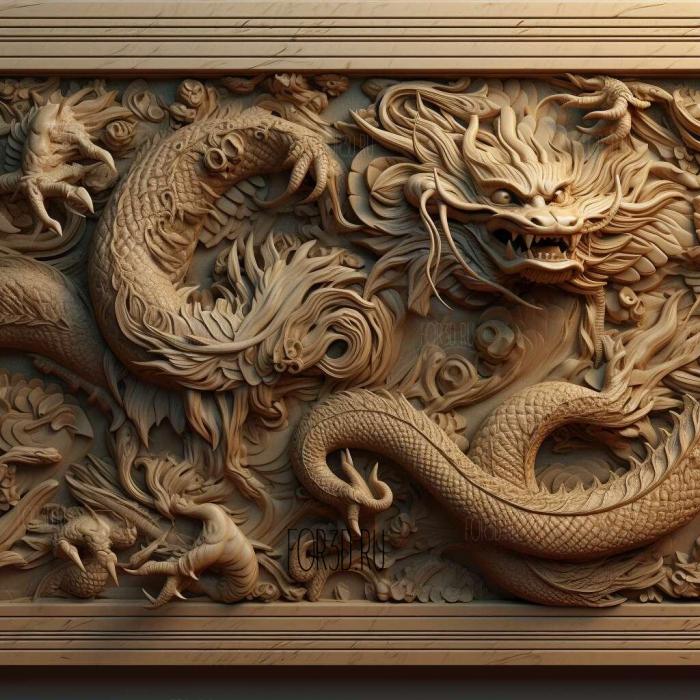 st Frieze FROM Dragon Pearl 2 3d stl модель для ЧПУ