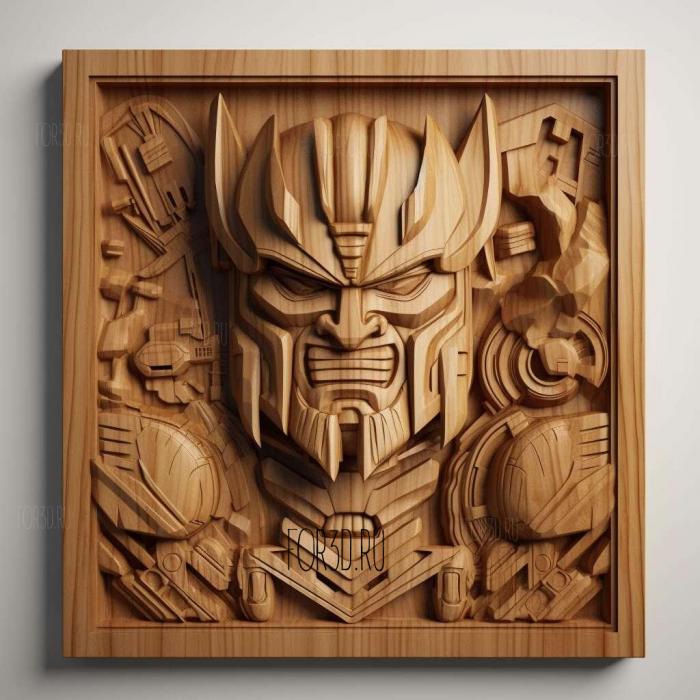 Transformers Robots in Disguise TV series 4 stl model for CNC