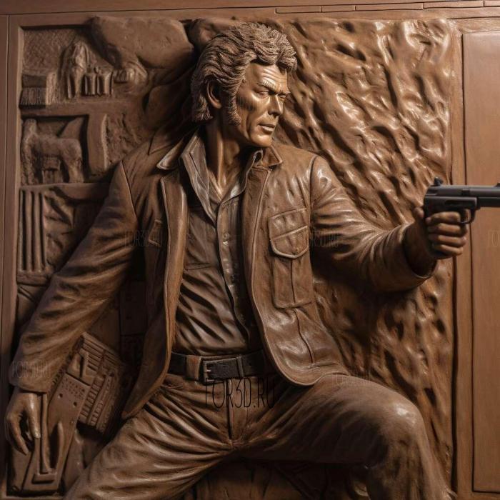 Dirty Harry movie 2 stl model for CNC