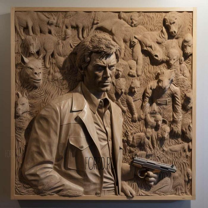 Dirty Harry movie 3 stl model for CNC
