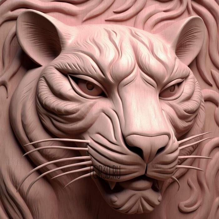 Panther from Pink Panther 2 stl model for CNC