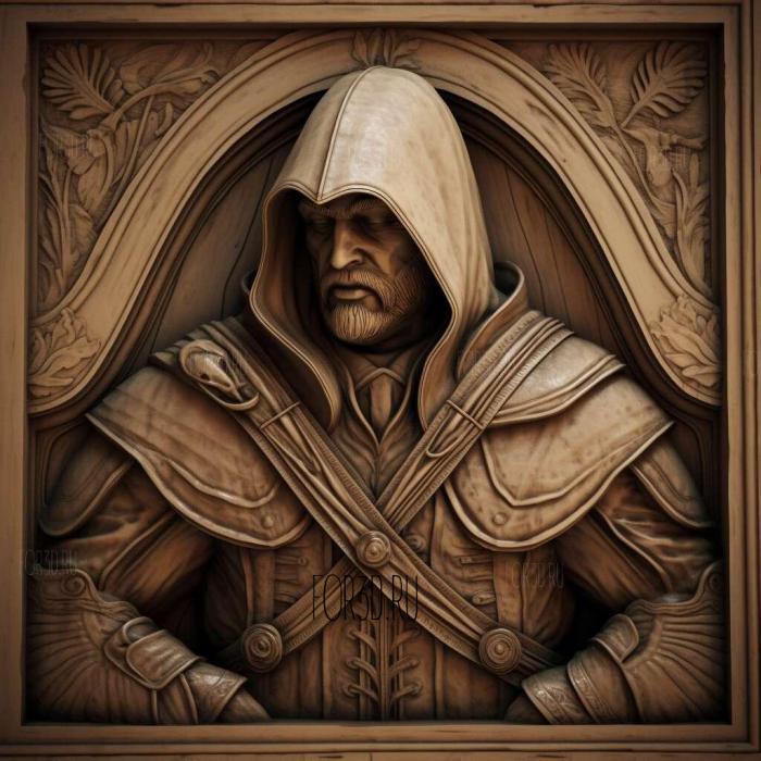 Ezio Auditore da Firenze Assassins Creed 2 2 stl model for CNC