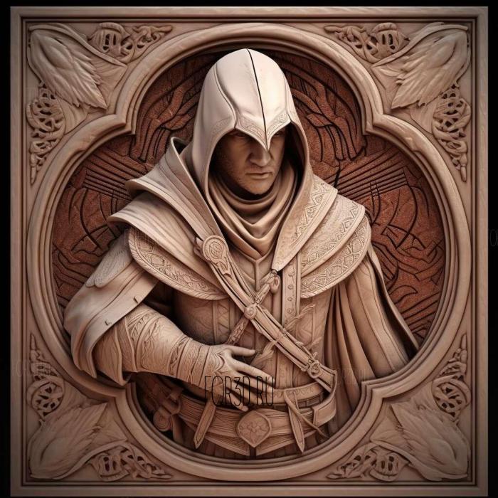 Ezio Auditore da Firenze Assassins Creed 2 3 stl model for CNC