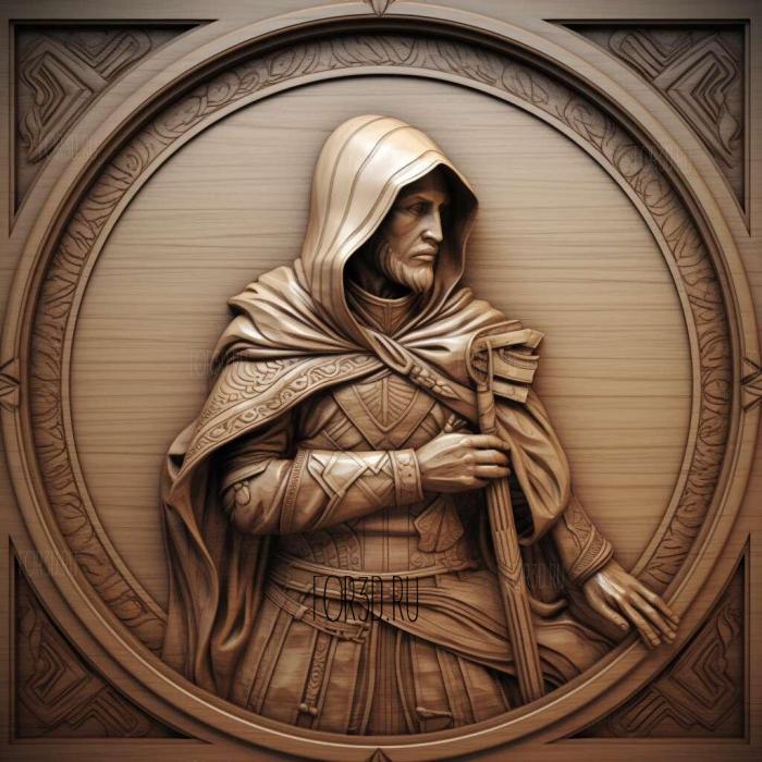 Ezio Auditore da Firenze Assassins Creed 2 4 stl model for CNC