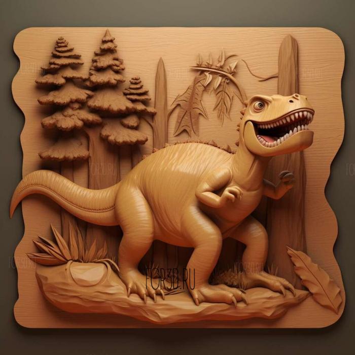 A good dinosaur cartoon 1 3d stl модель для ЧПУ