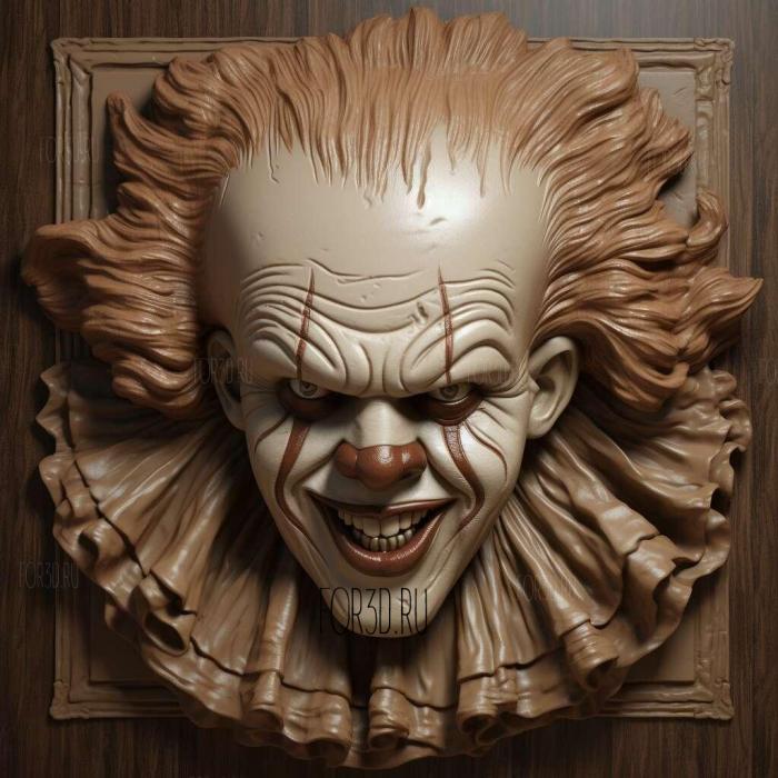 st Pennywise Ono 2 actor Bill Skarsgaard 1 stl model for CNC
