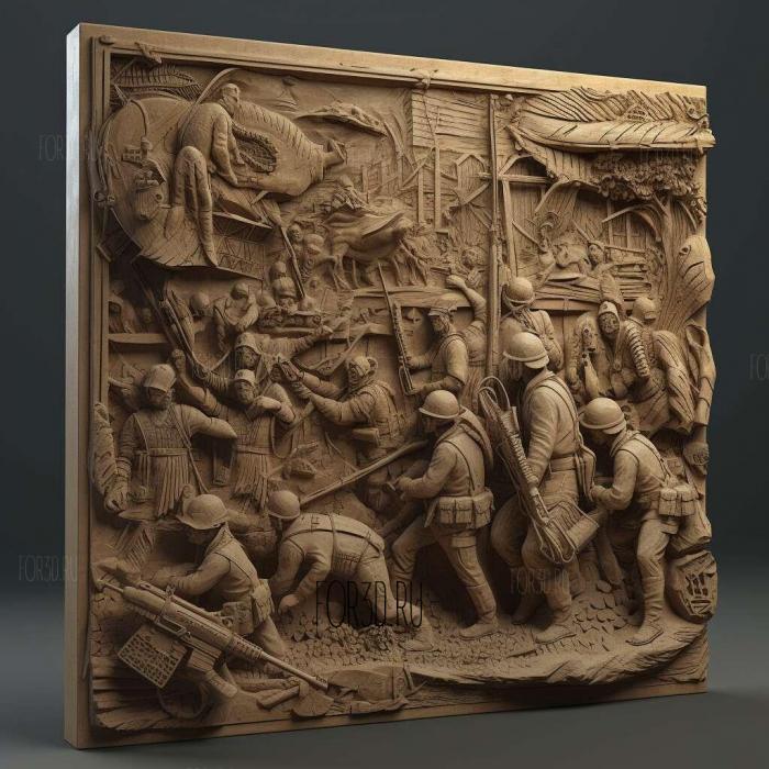stl V Wars TV series 3 stl model for CNC